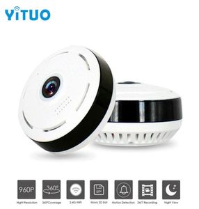 HD 960P Cámara IP IP SEGURIDAD Home Wireless 360 grados CCTV Camera Visión nocturna Visión de pescado Lente VR Cam Yituo29421762429