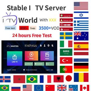 Receptores HD M3U World Abonnement TV Premium Stable 12 Mois Espagne Avec 4K HEVC VOD Películas Pour Xtream Code XXX Smart IPTV SMARTERS PRO IOS PC