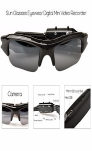 HD Mini gafas Gafas de sol Cámara portátil o Grabadora de video Mini cámara deportiva DVR DV Videocámara Oculta Bicicleta Skate Grabar cámaras1813252