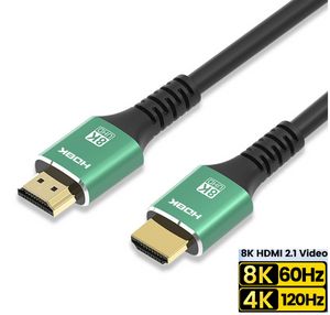 Câbles HDMI 8K Cordon UHD 4K 120Hz 48 Gops Ultra à haute vitesse HDMI 2.1 Lignes de fil de câble