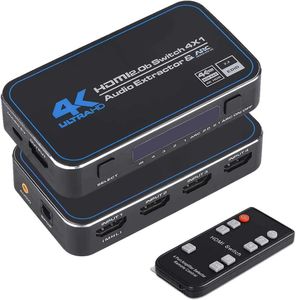 Commutateur HDMI 4 commutateurs 1 séparation audioARC 1080P120HZ 4 entrées 1 sorties 4K60HZ HDCP2.3