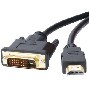 HDMI vers DVI24 + 1 conversion mutuelle adaptateur de câble haute définition connexion hôte ordinateur moniteur convertisseur TV