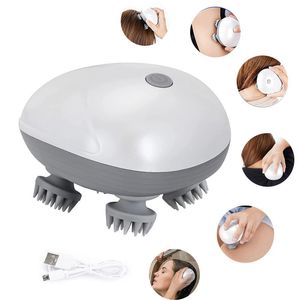 Head Massager Electric Cat Body Health Care Relax Shoulder Leg Arm Neck Deep Tissue Scalp Massage Kneading Vibrating Device 230823