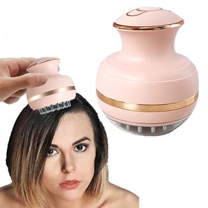 Masajeador de cabeza EMS Masajeador de cabeza eléctrico Masaje de cuero cabelludo inalámbrico Promueve el crecimiento del cabello Amasado Vibración Tejido profundo Relajación Herramienta de cuidado de la salud corporal 230608