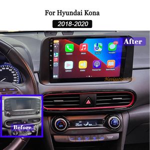 Unidad principal para Hyundai Kona 2018-2020 con GPS Android 13 Car Radio Touch Screen CarPlay Multimedia GPS GPS Auto Stereo Actualización de navegación Bluetooth Wifi DSP CardVD reproductor