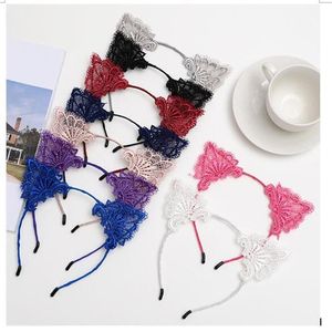 Headband Cat Ear Girls Head Hoops Elastic Hair Band Wedding Party Photography Style Headwear Women Accessories