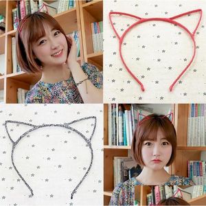 Bandeaux Bon A Cute Cat Ears Hair Hoop Head Burst Ornements Tg011 Mix Order 30 Pieces Lot Drop Delivery Jewelry Hairjewelry Dhhuk