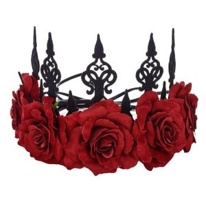 Bandeaux Bandeaux Rose Fleur Rouge Couronne Woodland Hair Wreath Festival Bandeau F67 Drop Delivery 2022 Naturalstore Amrpm Bijoux H Dhwjt