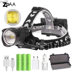 Lampes frontales XHP90 XHP90.2 D Lampe frontale USB Rechargeab Zoom Pêche Phare Torche Lampe frontale XHP50 Chasse Head Light Camping Lampe de poche HKD230719