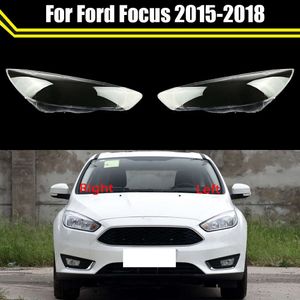 Cubierta de faro Material de PC carcasa de faro pantalla de cristal transparente Estuche para gafas tapas de luz para Ford Focus 2015 2016 2017 2018