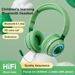 Auriculares El mejor regalo Auriculares inalámbricos Luz de flash Bluetooth 5.1 Auriculares RGB Música estéreo Teléfono móvil con micrófono Auricular para niños