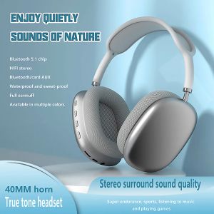 Écouteurs Bluetooth Headset Wireless Headphones avec micro pour iPhone Xiaomi Kids PC Eacte-Earphone Prise en charge de la carte TF