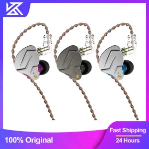 KZ ZSN Pro casque dans l'oreille moniteur technologie hybride meilleur écouteur 1BA + 1DD HIFI basse téléphone métal filaire casque avec Microphone