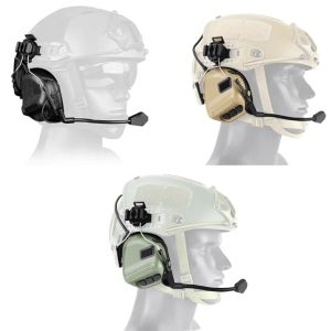 Écouteurs Nouveaux casques tactiques avec adaptateur de rail de casque rapide Casque de tir Airsoft Accessoires de communication sportive de chasse