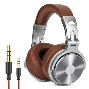 Auriculares Oneodio Pro 30 Auriculares profesionales para DJ de estudio con micrófono Auriculares con cable para colocar sobre la oreja Monitores de alta fidelidad Auriculares plegables para juegos