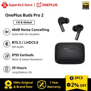 Auriculares OnePlus Buds Pro 2 TWS Smart ANC EarBuds LHDC Dynaudio Carga inalámbrica Auriculares Bluetooth Dual Dynamic 3mic Auriculares deportivos