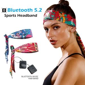 Écouteurs d'écouteurs Bluetooth à lanières Bouple de sport Band sans fil confortable avec des haut-parleurs HD minces pour les dormeurs, sport, yoga