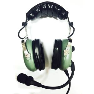 Auriculares VOIONAIR auriculares de aviación para pilotos micrófono con cancelación de ruido, enchufe dual GA, soporte estéreo MP3, auriculares PNR con almohadilla suave para la oreja