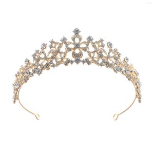 Coiffes Adulte Élégant Princesse Couronne Chapeaux Accessoires Doux Avec Strass Scintillant Pour La Cérémonie De Fête D'anniversaire THJ99