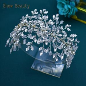 Coiffes dz080 Accessoires de cheveux de mariage pour femmes Tiaras Righestone Bride Headwear Princess Bridal Crowns bijoux Fashion Hairband