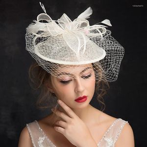 Tocados Moda Novia Fabricantes de joyas Venta de sombreros para el cabello Boda coreana Sombrero europeo.