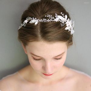 Tocados flor en el pelo corona nupcial con cinta cristal decorado diadema accesorios regalo para niñas novias comunión