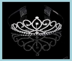 Tocados Accesorios de boda Eventos de fiesta Tiaras nupciales Coronas con diamantes de imitación Joyería Desfile Noche de fiesta Rendimiento Crystal5828145