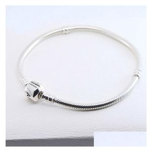 Coiffes En Gros 925 Sterling Sier Bracelets M Serpent Chaîne Fit Charme Perle Bracelet Bracelet Diy Bijoux Cadeau Pour Hommes Femmes Drop Deli Dhv35