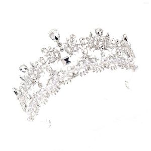 Coiffes femmes couronnes accessoire de fête ornements étincelants perles blanches diadème pour bal masqué Banquet Cosplay