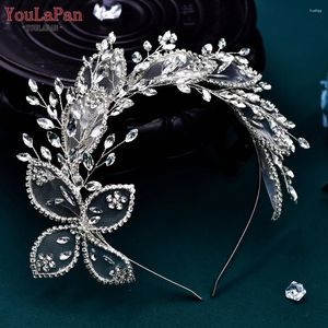 YouLaPan – bandeau en dentelle avec strass pour mariée, bijoux faits à la main, accessoires pour cheveux, cadeaux de demoiselles d'honneur, cristal HP604