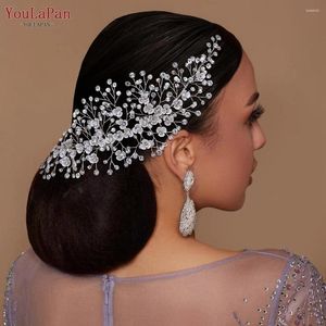 Coiffes Youlapan Wedding Head Piece For Bride Handmade Floral Hair Peigt Accessoires Femme Head Party Party Hidress HP571