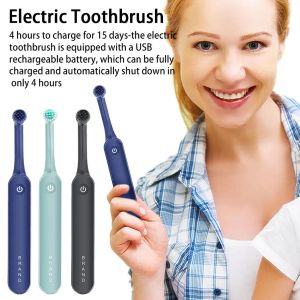 Cabezas adultos sónicos cepillo de dientes eléctrico giratorio al por mayor al por mayor impermeabilización de cerdas blandas de dientes protección de dientes de dientes vibratorios Pr t8w5