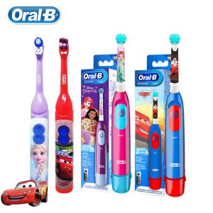 Têtes oralb kid électrique brosse à dents prohealth pointil doux arrondi vibrer têtes têtes de gomme cum de dents de dents de la batterie de la batterie puissance pour l'âge de 3 ans et plus