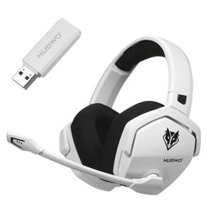 HeadSets Nubwo G06-BT (version 3031) Casque de jeu sans fil pour casque PS4 PS5 sur les écouteurs avec Mic 2.4G 3.5 Wired Headphone for Games J240123