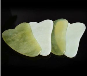 Soins de santé gua sha guasha massage de massage de jade chinois outils de grattage naturel oeil mince kd18469021