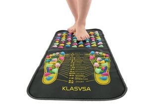 Vida Saludable reflexología caminar piedra pie pierna alivio del dolor caminar masajeador acupresión Mat Care8768903