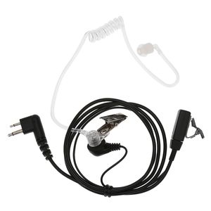 Heaphones Auricular de tubo acústico encubierto de 2 pines con micrófono PTT para Motorola Radio bidireccional Walkie Talkie M Plug