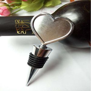 Bouchon de bouteille de vin en métal blanc de coeur pour l'accessoire de cabochons de dôme de cristal de DIY