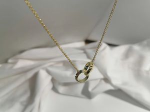 joyería del corazón cadena de eslabones de oro y plata con colgante de diamantes collares de tenis superpuestos colgantes de 18k diseñador de hardware para mujer pareja moda regalo del banquete de boda