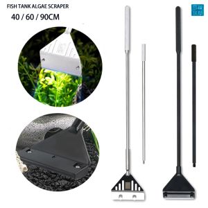 Chauffage Aquarium en acier inoxydable Algues Aligez le grattoir Blade plantes aquatiques Nettoyage