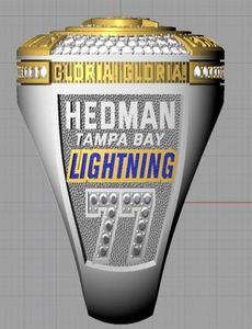 Hedman 2020 Tampa Bay Cup Team Ship Ring Gloria avec Box Box Men Sport Fan Souvenir Gift Wholesale Drop Shipping3353324