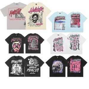 Camiseta de algodón Hellstar, moda negra para hombres y mujeres, ropa de diseñador, camisetas Punk Rock con gráficos de dibujos animados, ropa de calle de verano