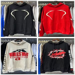 Sweat à capuche à capuche pour hommes Sweatshirts Portrait Portrait High Street Tide Hip Hop Témoises Athleisure Poches peintes à la main Plucheurs Fécheurs Hoodys Hoodys