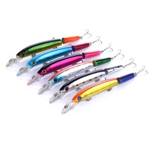 HENGJIA 50 pièces 145MM leurres de pêche durs méné articulés 145CM 15G leurre de pêche fée de la mer pêche au vairon à trois articulations baiit70443436716709