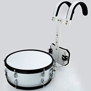 Caisse claire avancée Packboard 14 pouces tambours de marche couleur blanche Instrument de musique Toca Cajon Baquetas baguettes de tambour en bois d'érable