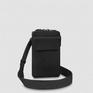 HH M57089 Sac pochette pour téléphone Aerogram Femmes et hommes en cuir de veau souple Sacs à bandoulière de mode avec sangle amovible sacs à main mains libres de designer Sac à main Cross Body