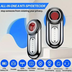 Detectores de cámara oculta Dispositivos detectores de espías anti-errores Dispositivo de escucha RF Rastreador de GPS para automóvil Detector inalámbrico Signa Anti-Sneak Anti-Monitoring Scan Tracker