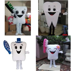 High 2019 Quality Hot Factory Dentes Tooth Mascot Taille adulte Costume Parties Cartoon Aspectl Halloween Anniversaire