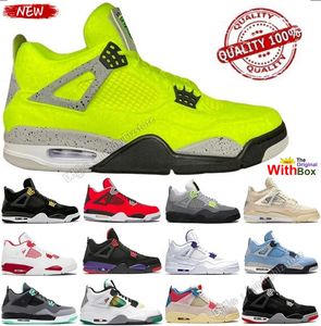 Limite la plus grande qualité fluorescent Tennis Tagz 4 Chaussures de basket-ball Wahlburgers Sail Bred Fire Red Thunder Taupe Haze 14s Flint Gray A Ma Manieres Sneakers