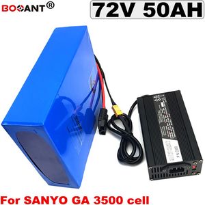 Batterie de scooter électrique haute capacité 72v 50ah 60ah 70ah pour Sanyo GA 18650 cellule 72v batterie au lithium e-bike 5000w 7000w 9000w